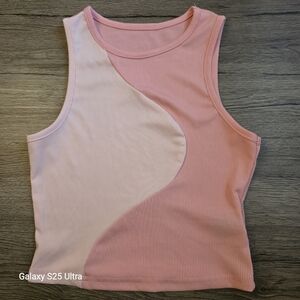 Girl's Shein Stretchy Tank Top Size XSmall Pink
